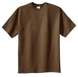 NEW Port & Company - 100% Cotton Essential T-Shirt Brown-S