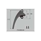LIXIL メンテナンス部品 窓 サッシ用部品 錠 装飾窓 カムラッチ カムラッチハンドル ステンカラー 右[FNMZ045]