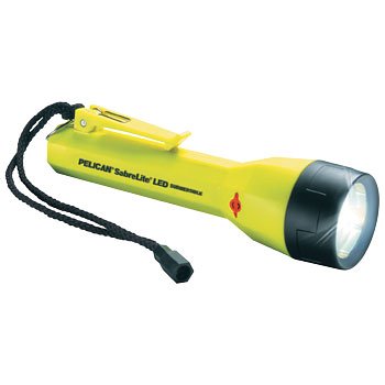  Pelican 180223 Submersible Laser Spot Xenon Flashlight Pelican Sabrelite LED, Yellow 