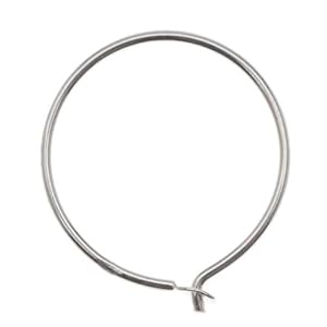 Sterling Silver Earrings Beading Hoops 1/2 Inch (8)