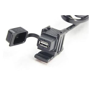 【クリックで詳細表示】SUZUKI RMX250S 1996～1998 SJ14A バイク専用 12V 防水キャップ付き USB充電器： カー＆バイク用品