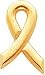 14K Yellow Gold Breast Cancer Awareness Lapel Pin New