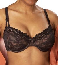 Lunaire Madison stretch lace demi bra