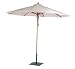 2.3m Parasol: Natural/Green/Blue colours