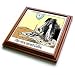 Londons Times Funny Dogs Cartoons - Bored Border Collie - Trivets