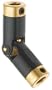 Delrin & Brass Universal Joint, 1/4" x 1/4" B, 1.82" Overall Length, Max. Torque: 152 Oz/In (Pack of 1)