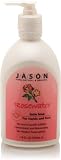 JASON Natural Rosewater Satin Soap For Hands and Face 16.0 oz with Pump