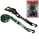 Buy 1 X 15' Heavy Duty Camo Colored Ratchet Tie Down Strap by CVF Supply