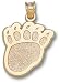 Bear Paw Charm/Pendant -14K/10K, Stainless Steel or Gold Plated