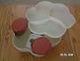 Tupperware Open House Chip N Dip Bowl in Latte/ Cinnamon