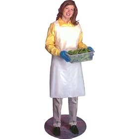 Vinyl Disposable Aprons 1.5 Mil Polyethylene Apron, 28"x 45" (1000 per case)