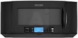KitchenAid Architect Series II KHMS2056SBL 2.0 cu. ft. Over-the-Range Microwave Oven with 1,200 Cooking Watts, 16 Turntable, 10 Level Variable Cooking Power Control, Inverter Sensor Control & New TruCapture Ventilation System: Stainless Steel: Black
