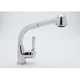 Rohl R7903LMAPC Country Side Lever Pull-Out Kitchen Faucet, Polished Chrome