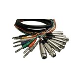 HOSA TIP-RING-SLEEVE TO XLR (F), 3m (9.9 ft.) x 8