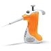 VistaLab 1257-0005 Ovation Fixed Volume Two Stroke BioNatural Pipette, 5 microliter Volume, +/-1.5% Accuracy, Orange