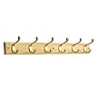 6 Heavy Duty Coat and Hat Hook Rail