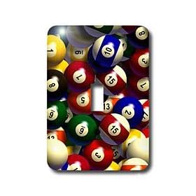 Billiards - Billiard Balls Pool - Light Switch Covers - single toggle switch