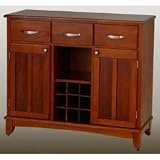 Cottage Oak Buffet w/ Cottage Oak Wood Top (Cottage Oak) (35.5H x 41.75W x 16.5D)
