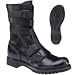 Apparel : HH Black 10" Leather Tanker Boot # 5407
