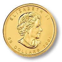 2009 Uncirculated Canadian Gold Maple Leaf Bullion Coin - 1 Troy Ounce