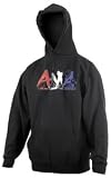 AMA LICENSED APPAREL PRO RACING HOODY BLK 2X PRO6401XXL