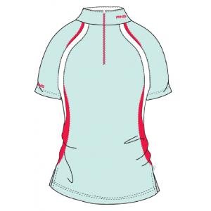 PING Damen F3D-Turtleneck-Shirt Honey, chalk/blue