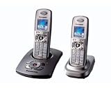 Produkt-Bild: Panasonic KX-TG8322GS, Schnurlostelefon mit AB und zus&auml;tzlichem Mobilteil inkl. Ladeschale, Duo, silber