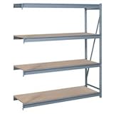 Bulk Storage Rack Add-On, 4 Tier, Particle Board, 60