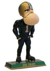 Caseys Distributing 8496639713 New Orleans Saints Sir Saint Forever Collectibles End Zone Edition Bobble Head