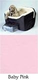 Snoozer Lookout II OS Dog Car Seat with Baby Pink Vinyl Cover
