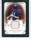 2008 Upper Deck / UD Masterpieces Captured on Canvas Jerseys #CC29 Roy Williams WR - Detroit Lions (Piece of Authentic Game Worn Jersey)(Football Cards)