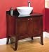 Shaker Vessel Stand Bath Vanity - Fairmont Designs Bathroom Vanity 125-VS24: 24" W x 21" D x 33 1/2" H