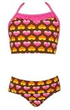 Surf Love Girls Two Piece Bikini w/ Skirt Swimsuit - Plus Size Swimsuit Plus Size Swimsuit