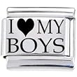Body Candy Italian Charms Laser I Love My Boys