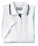 Port Authority Signature - Ladies Rapid Dry Sport Shirt with Contrast Trim White/Black-L