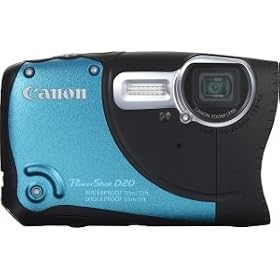 Canon PowerShot D20 Compact Digital Camera - 12.1 Megapixel - Blue