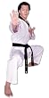 Light Weigtht Tae Kwon Do (TKD) Unfirom - White V neck w/Black Trim Size 000 to 7