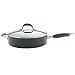 Anolon Advanced Hard Anodised Covered Saute Pan with Helper Handle, 24 cm
