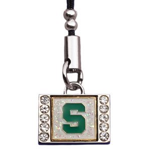 Clearly Charming Michigan State NCAA College Cell Phone Dangle Charm ProCharms