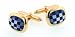 18kt yellow gold cufflinks with lapis lazuli and mother of pearl