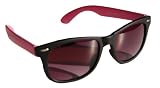 Blues Brothers Wayfarer Pink / Black Sun Glasses w/ micro case