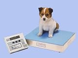 Detecto Medium Capacity Digital Vet Stainless Steel Scale, in Pounds and Kilograms, Model VET50
