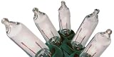 Review Santa's Best  / Set Of 100 Mini Clear GE Constant On Christmas Lights - Green Wire