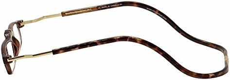 Clic Reader Eyeglasses City XXL Tortoise/Gold Magnetic Reading Glasses +2.50