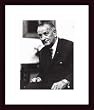 President Lyndon B. Johnson, Framed Art Print by National Archive
