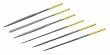 GROBET SWISS FILE NEEDLE 18CM SET X 6 VALTITAN CUT 0
