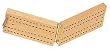 2 Track Solid Wood Folding Cribbage - Travel Size