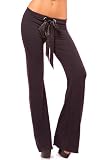 Black Butter Soft Lounge Pants with Ruched Back