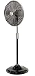 Hunter 90122 Century 17-Inch Oscillating Pedestal Fan, Satin Black