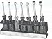 Klein S700 - 7-Piece Nut-Driver Set with Metal Stand - 3" Shanks